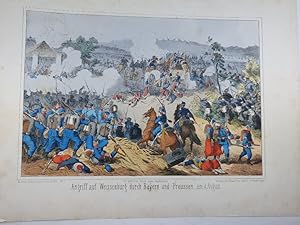 Angriff auf Weissenburg durch bayerische und preussische Einheiten am 4. August [1870, Franzosen ...
