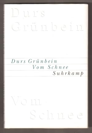 Imagen del vendedor de Vom Schnee oder Descartes in Deutschland. a la venta por Antiquariat Neue Kritik