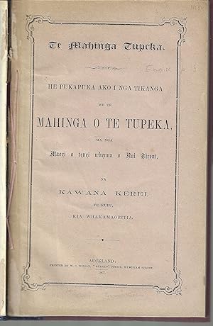 Te mahinga tupeka. He pukapuka ako i nga tikanga me the mahinga o te tupeka. The culture of the t...