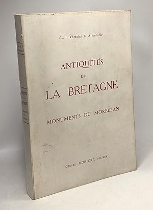 Bild des Verkufers fr Antiquits de la Bretagne - Monuments du Morbihan zum Verkauf von crealivres