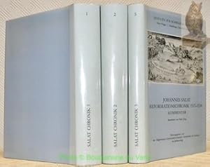 Imagen del vendedor de Reformationschronik 1517 - 1534. Text Band 1: 1517 - 1527. Text Band 2: 1528 - 1534. Kommentar. (3 Bnde). Quellen zur Schweizer Geschicht, Neue Folge, I. Abteilung Chroniken, Bnde VIII/1, VIII/2 und VIII/3. a la venta por Bouquinerie du Varis