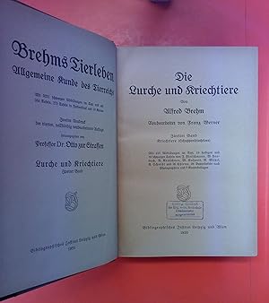 Imagen del vendedor de Brehms Tierleben. Fnfter Band. Allgemeine Kunde des Tierreichs. ZWEITER BAND: Lurche und Kriechtiere (Schuppenkriechtiere) a la venta por biblion2