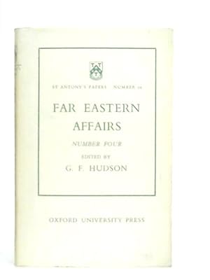 Bild des Verkufers fr Far Eastern Affairs Number Four zum Verkauf von World of Rare Books