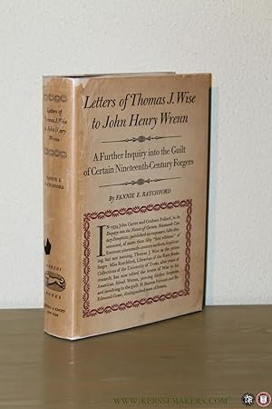 Image du vendeur pour Letters of Thomas J. Wise to John Henry Wrenn. mis en vente par Emile Kerssemakers ILAB