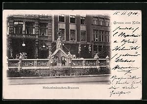 Bild des Verkufers fr Ansichtskarte Kln, Heinzelmnnchen-Brunnen zum Verkauf von Bartko-Reher