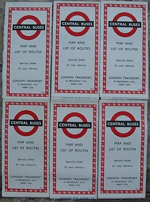 Imagen del vendedor de London Transport central bus map 1966 a la venta por motorbooks