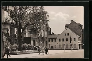 Bild des Verkufers fr Ansichtskarte Finsterwalde /Lausitz, Thlmannstrasse mit Postamt zum Verkauf von Bartko-Reher