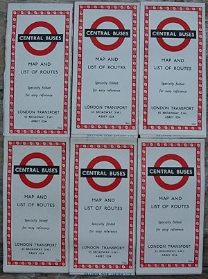 Imagen del vendedor de London Transport central bus map 1965 a la venta por motorbooks