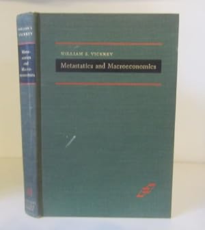 Image du vendeur pour Metastatics and Macroeconomics mis en vente par BRIMSTONES