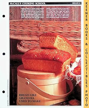 McCall's Cooking School Recipe Card: Breads 19 - Brown-Sugar Oatmeal Bread : Replacement McCall's...