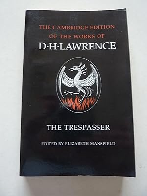 Seller image for Cambridge Edition of the Works of D. H. Lawrence - The Trespasser for sale by A.O'Neill