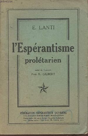 Seller image for L'esprantisme proltarien for sale by Le-Livre