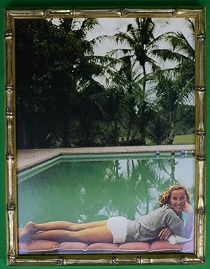 Slim Aarons 'Alice Topping at Ned McLean's Pool' c1974 Framed Color Plate