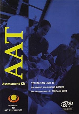 Seller image for Devolved Assessment Kit (2002) (Aat Technician - Unit 10: Core - Managing Accounting Systems) for sale by WeBuyBooks