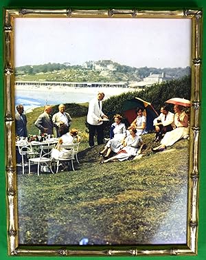 Slim Aarons Luncheon On The Lawn In Newport c1974 Framed Color Plate