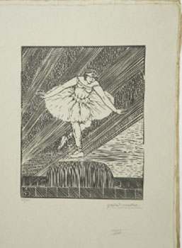 Danseuses. Bois gravés de Gaspard Maillol; préface de Jane Hugard, de l'opéra. First editions of ...
