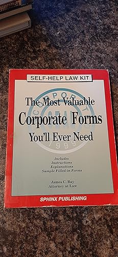 Imagen del vendedor de The Most Valuable Corporate Forms You'll Ever Need (Complete Book of Corporate Forms) a la venta por Darby Jones