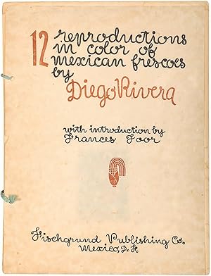 12 reproductions in color of mexican frescoes by Diego Rivera