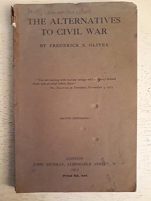 Seller image for The Alternatives to Civil War for sale by Charles Vivian Art & Antiques