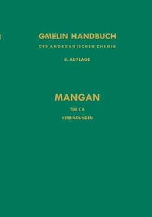 Imagen del vendedor de Verbindungen des Mangans mit Schwefel, Selen und Tellur a la venta por AHA-BUCH GmbH