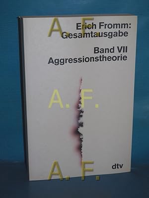 Bild des Verkufers fr Erich Fromm Gesamtausgabe Band 7: Aggressionstheorie zum Verkauf von Antiquarische Fundgrube e.U.