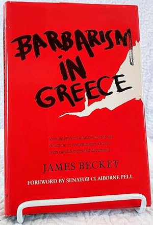 Imagen del vendedor de BARBARISM IN GREECE a la venta por Windy Hill Books