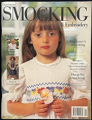 Bild des Verkufers fr Australian smocking and embroidery. Issue No. 41, 1997. zum Verkauf von Lost and Found Books