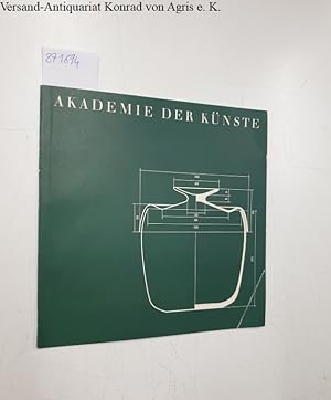 Wilhelm Wagenfeld: Zusammenarbeit mit Fabriken 1930-1962 Ausstellung in der Akademie der Künste v...