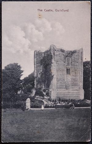 Guildford Postcard The Castle Vintage Black & White View