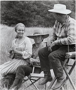 Paint Your Wagon (Original photograph of Joshua Logan, Jean Seberg, and Lee Marvin on the set of ...