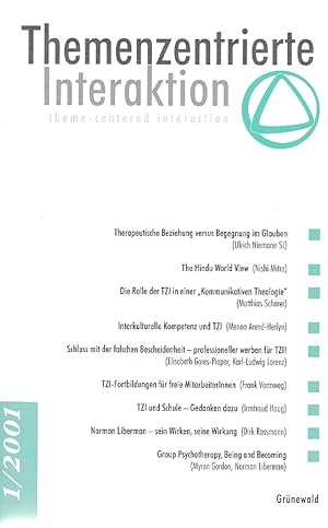 Bild des Verkufers fr Themenzentrierte Interaktion. Heft 1/2001. zum Verkauf von Fundus-Online GbR Borkert Schwarz Zerfa