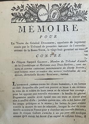 [Guadeloupe; Legal Briefs] Fourteen Unrecorded Guadeloupe Imprints, a Unique Collection of Legal ...