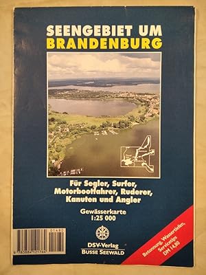 Bild des Verkufers fr Seengebiet um Brandenburg - Gewsserkarte 1:25.000. zum Verkauf von KULTur-Antiquariat