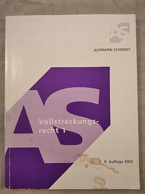 Seller image for Vollstreckungsrecht Band 1. for sale by KULTur-Antiquariat
