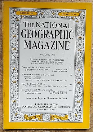 Seller image for THE NATIONAL GEOGRAPHIC MAGAZINE. Volume 90. No. 2. August, 1956 (All-out Assault on Antartica) for sale by Shore Books