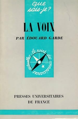 Immagine del venditore per La voix. Collection "que sais-je?, N. 627. venduto da La Librera, Iberoamerikan. Buchhandlung