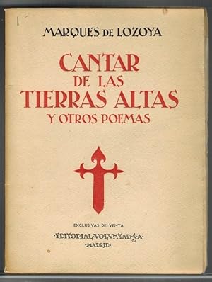 Cantar de las Tierras Altas y otros poemas. [RAREZA: EJEMPLAR CON FIRMA Y DEDICATORIA DE AUTOR].