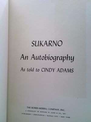 Sukarno: An Autobiography: Sukarno