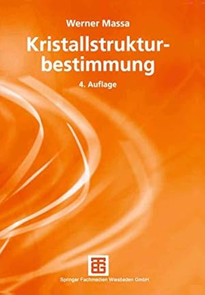 Imagen del vendedor de Kristallstrukturbestimmung a la venta por WeBuyBooks