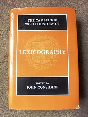 The Cambridge World History of Lexicography