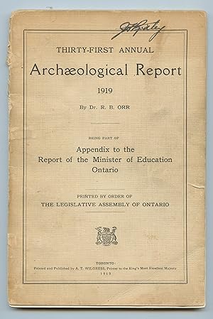 Thirty-first Annual Archaeological Report 1919