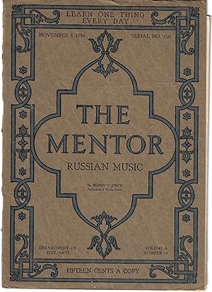 Imagen del vendedor de Russian Music (The Mentor, November 1, 1916, Serial No. 118) a la venta por Firefly Bookstore