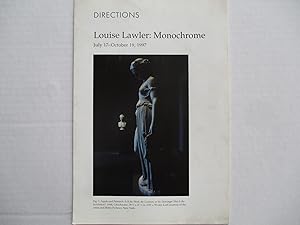 Immagine del venditore per Louise Lawler Monochrome Hirshhorn Museum Directions 1997 Exhibition brochure venduto da ANARTIST