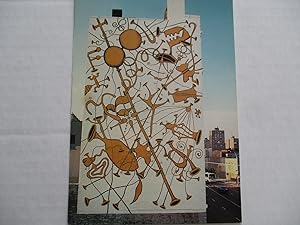 Imagen del vendedor de Tim Rollins + K.O.S. Amerika - For the People of Bathgate Elementary School 4 Bronx NY Public Art Fund 1988 Exhibition invite postcard a la venta por ANARTIST