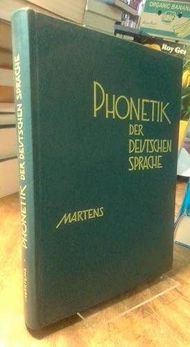 Imagen del vendedor de Phonetik der deutschen Sprache. Praktische Aussprachelehre. a la venta por Antiquariat Thomas Nonnenmacher