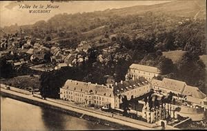 Ansichtskarte / Postkarte Waulsort Hastière Wallonien Namur, Fliegeraufnahme