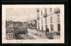 Ansichtskarte Messina, Le rovine intorno al torrente Portalegna