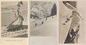Adelboden Winter Sports Snow 3x Switzerland Old Postcard s