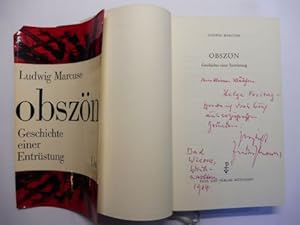 Obszön. Geschichte einer Entrüstung. + AUTOGRAPH *.