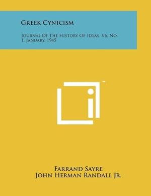 Seller image for Greek Cynicism for sale by WeBuyBooks
